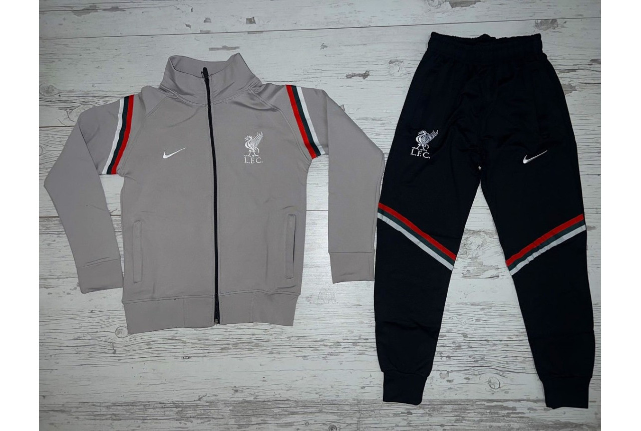 Детски футболен екип Liverpool F.C. сиво с черно 7753